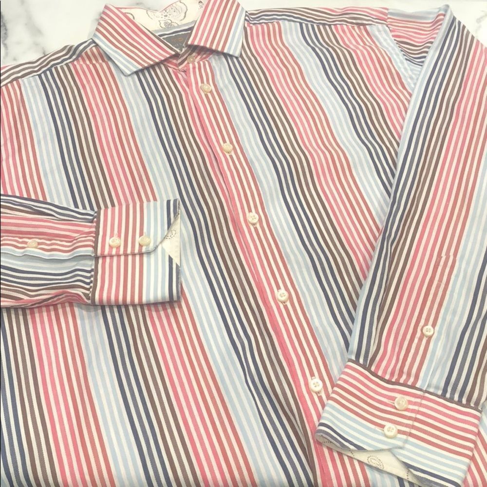 Thomas Dean Men’s Button Up Men’s. Sz. L